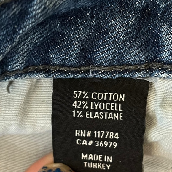 Rails The Sunset High Rise Slim Mini Flare Split Hem Jeans Collegiate Navy Wash - Picture 6 of 6